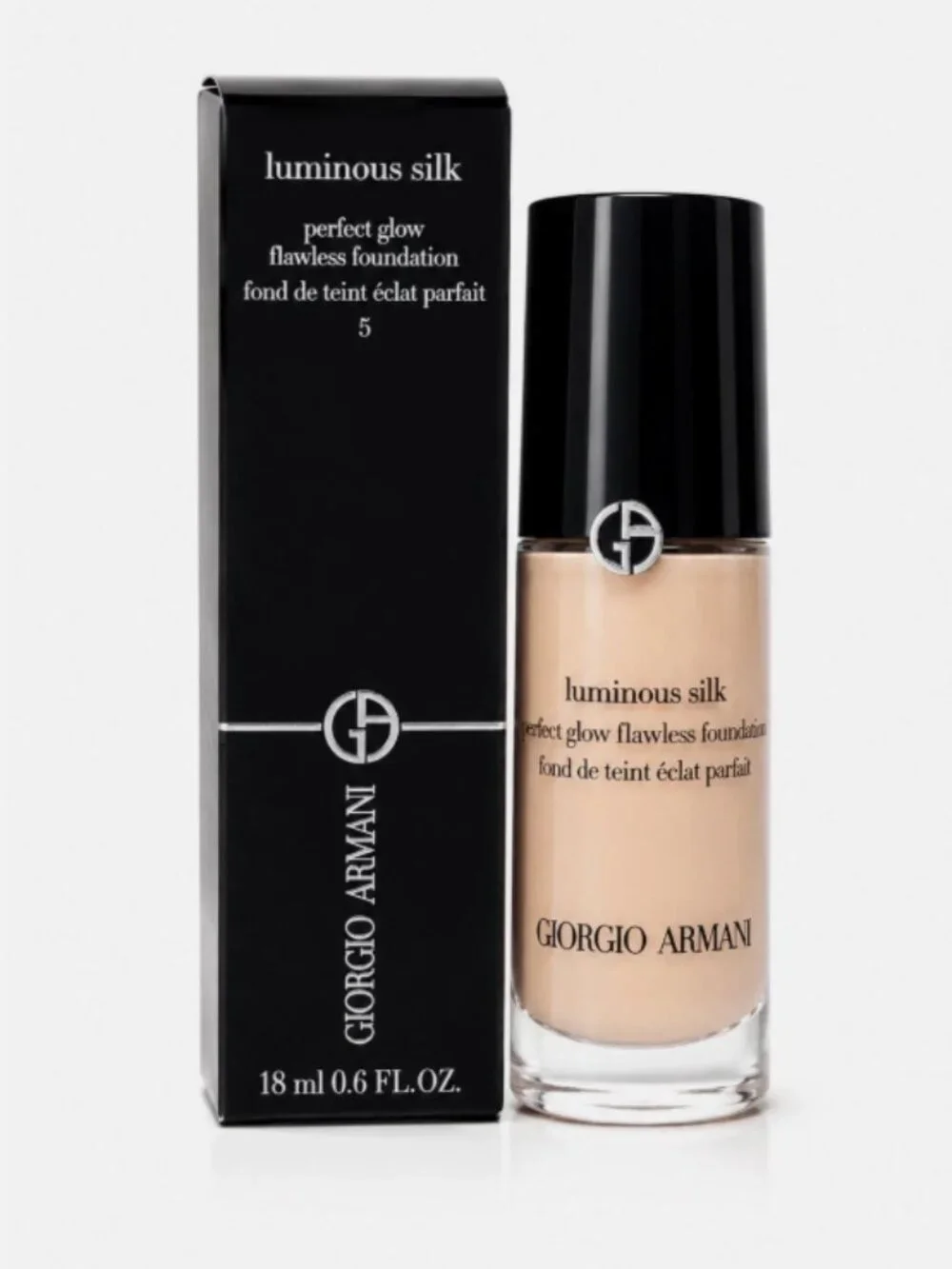MSRP $48 | Giorgio Armani Luminous Silk Foundation – Shade 5 – 0.6 oz - NIB